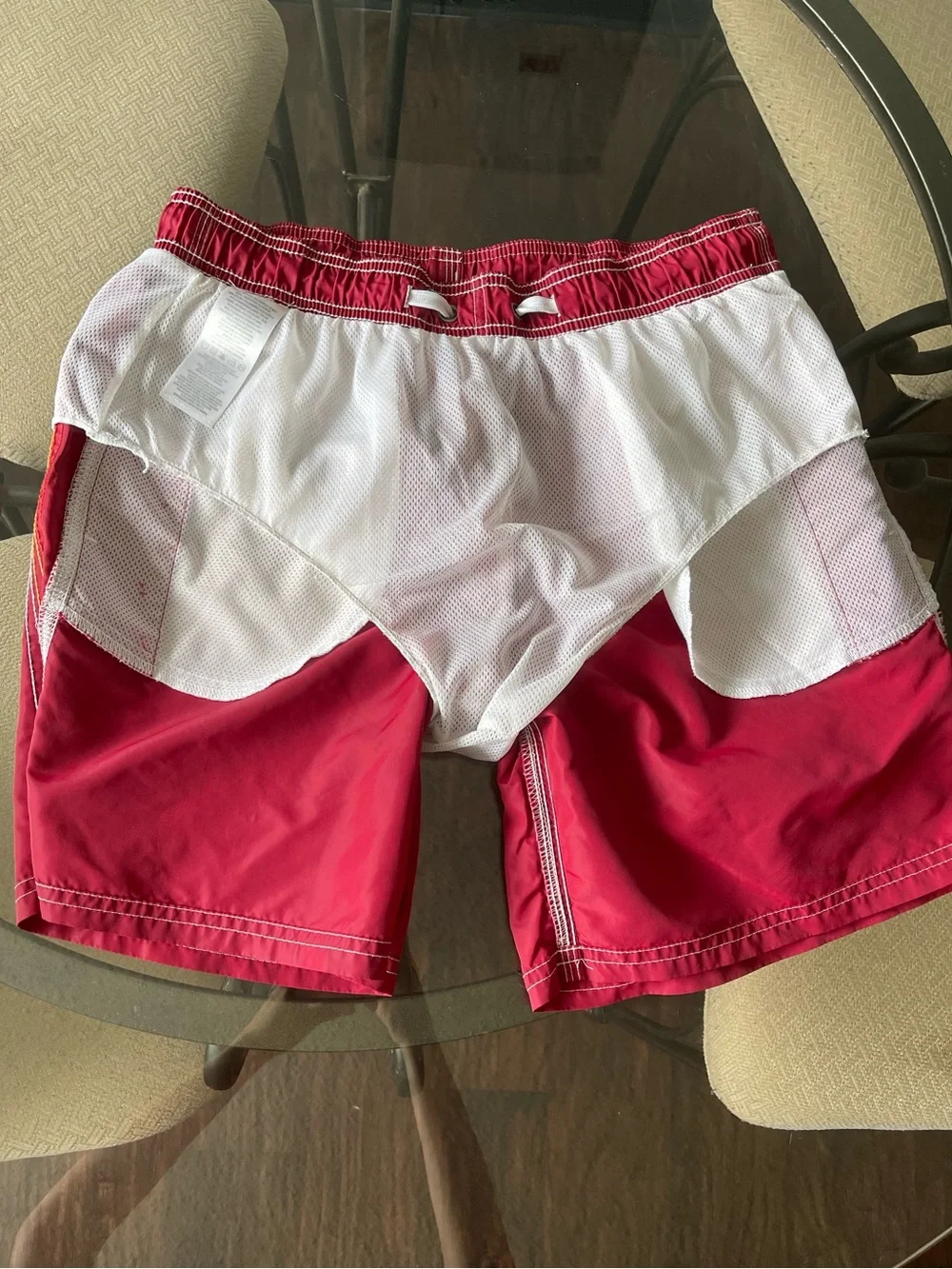 Sundek Men's Red Swim Trunks Regular Fit 14